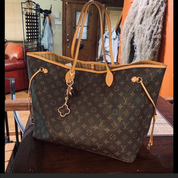 ‼️SOLD on ♏️‼️LV NEVERFULL MM GORG EUC/DUST BAG - Picture 4 of 13